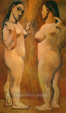 Pablo Picasso Painting - Dos mujeres desnudas 1906 Pablo Picasso
